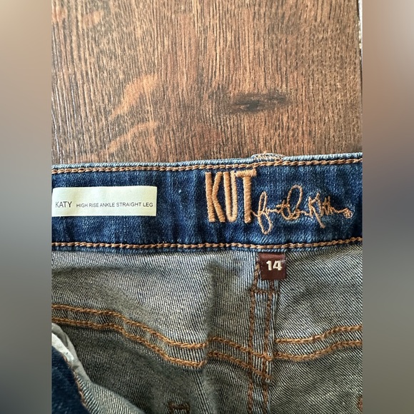 Kut from the Kloth Katy High Rise Ankle Straight Size 14 - Picture 2 of 11